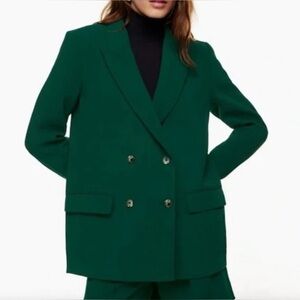 Aritzia Wilfred Oversized Cherelle Blazer - Hunter Green - Size L